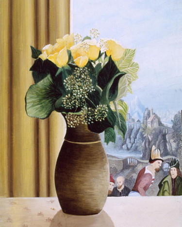 Malerei mit dem Titel "A20 peinture huile" von Odile Pradat, Original-Kunstwerk, Öl Auf Keilrahmen aus Holz montiert
