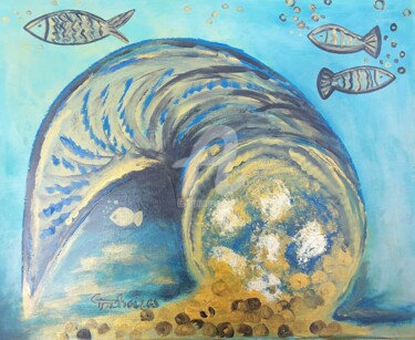 Peinture intitulée "Corne d' Abondance…" par Odile Tachoires, Œuvre d'art originale, Acrylique