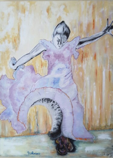 Peinture intitulée "Andalouse" par Odile Tachoires, Œuvre d'art originale, Acrylique