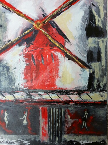 PARIS......Ton MOULIN......"original" Peinture intitulée "PARIS......Ton MOUL…" par Odile Tachoires, Œuvre d'art originale, Acrylique