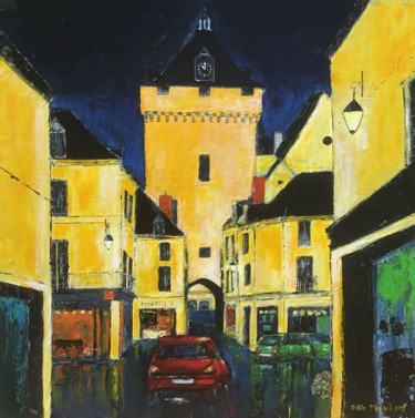 Painting titled "La Porte Picois à L…" by Odile Ménard, Original Artwork, Acrylic