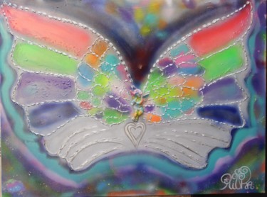 绘画 标题为“papillon céleste” 由Rivka, 原创艺术品, 丙烯