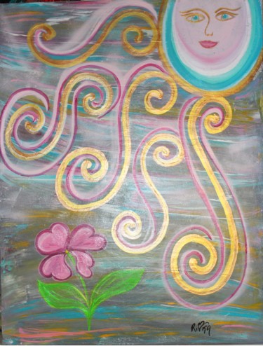 Painting titled "To grow" by Rivka, Original Artwork, Acrylic