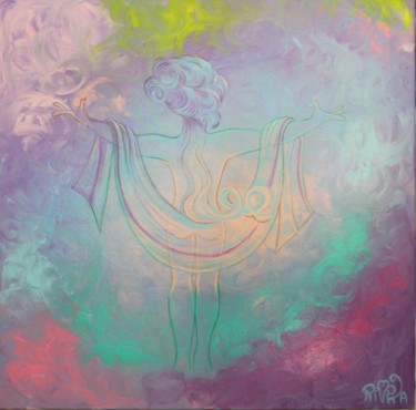 Картина под названием "My melodic soul" - Rivka, Подлинное произведение искусства, Акрил