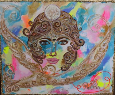 Картина под названием "Bright your life" - Rivka, Подлинное произведение искусства, Акрил