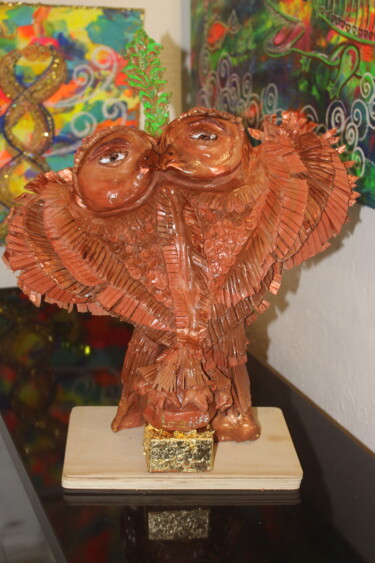 Skulptur mit dem Titel "Love  Life 3" von Rivka, Original-Kunstwerk, Ton