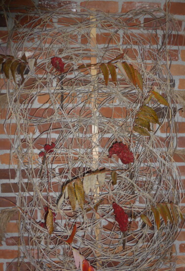 Colagens intitulada "Collage lierres nat…" por Odilon Talbot, Obras de arte originais, Colagens