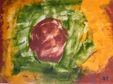 Картина под названием "Peinture abstraite…" - Odilon Talbot, Подлинное произведение искусства, Акрил