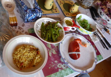 Fotografía titulada "Un repas complet" por Odilon Talbot, Obra de arte original, Fotografía digital