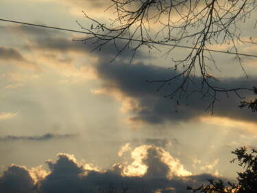 Fotografie getiteld "La fin du jour nuag…" door Odilon Talbot, Origineel Kunstwerk, Digitale fotografie
