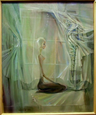 Картина под названием "Медитация" - Олег Одинец, Подлинное произведение искусства
