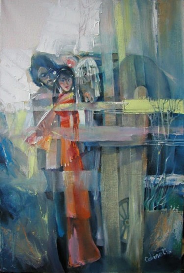 Картина под названием "Цыганский мотив" - Олег Одинец, Подлинное произведение искусства