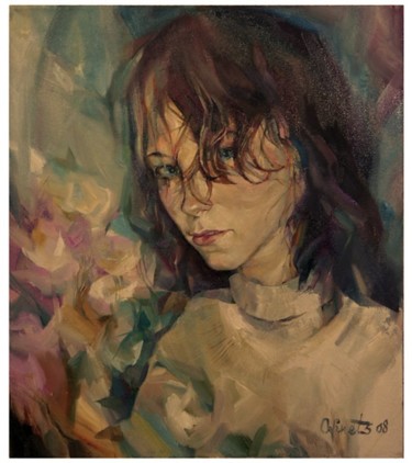 Картина под названием "Александра" - Олег Одинец, Подлинное произведение искусства
