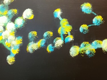 Atomes Peinture intitulée "Atomes" par Thierry Deluc, Œuvre d'art originale, Acrylique