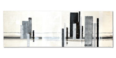 Pintura intitulada "Paysages urbains 2" por L'Oeildecha, Obras de arte originais, Óleo