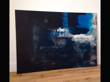 Peinture intitulée "Quand le bleu s'inv…" par L'Oeildecha, Œuvre d'art originale, Acrylique