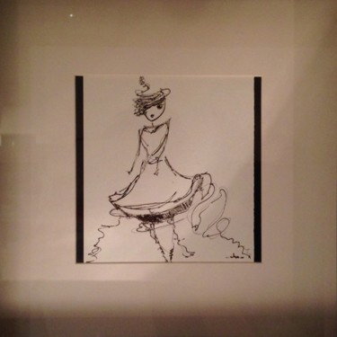Drawing titled "Little Suzzy N°1" by L'Oeildecha, Original Artwork, Ink