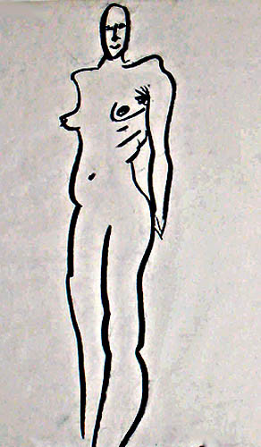 Drawing titled "I am still standing" by Mikala Lykke, Original Artwork