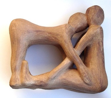 Sculpture titled ""Cheek to cheek"" by Mikala Lykke, Original Artwork