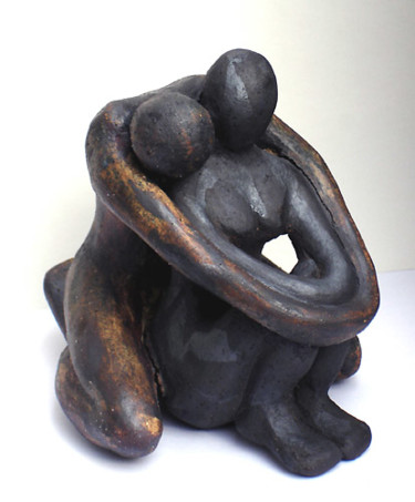 Sculpture titled "dobbeltfigur_nr_5_a…" by Mikala Lykke, Original Artwork