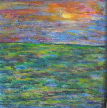Painting titled "Landscape" by Mikala Lykke, Original Artwork, Oil
