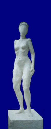 Sculpture titled ""Standing Woman"" by Mikala Lykke, Original Artwork
