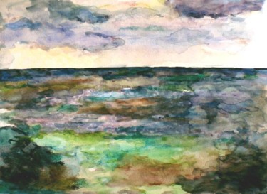 Painting titled "Seaview over the lo…" by Mikala Lykke, Original Artwork