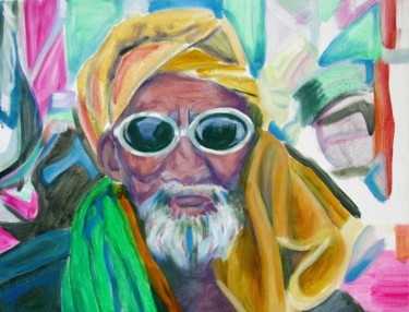 Painting titled "indian glasses" by Ofelia Nunzi, Original Artwork