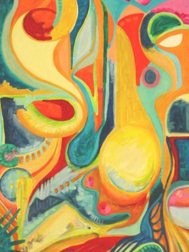 Painting titled "Trumpfish" by Ofelia Nunzi, Original Artwork