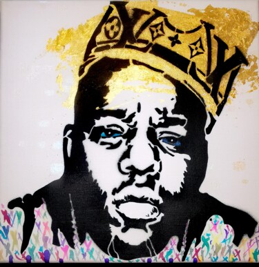 Schilderij getiteld "King BIG" door Daveschloffi, Origineel Kunstwerk, Graffiti