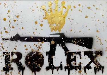Peinture intitulée "rolex" par Daveschloffi, Œuvre d'art originale, Bombe aérosol