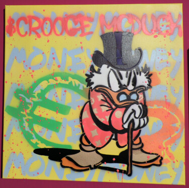 Malarstwo zatytułowany „Scrooge” autorstwa Daveschloffi, Oryginalna praca, Farba w spray'u