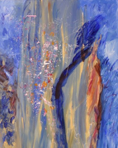 Картина под названием "Elle a marché le lo…" - Bernard Filippi, Подлинное произведение искусства, Акрил Установлен на Деревя…