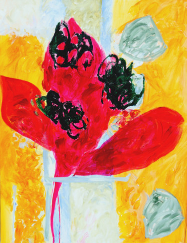 Painting titled "fiore.jpg" by Bernard Filippi, Original Artwork, Acrylic