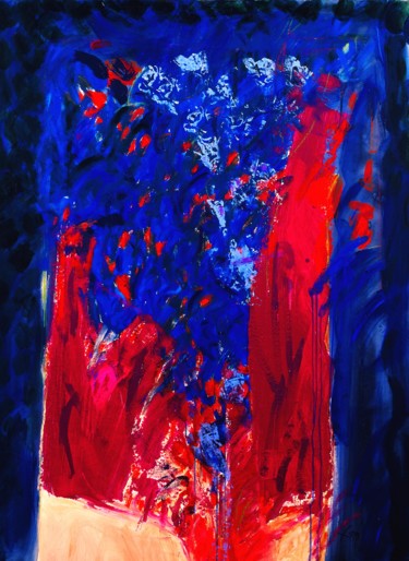 Картина под названием "Yasmin" - Bernard Filippi, Подлинное произведение искусства, Акрил Установлен на Деревянная рама для…