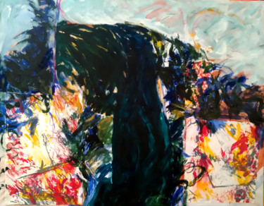 Картина под названием "Magu" - Bernard Filippi, Подлинное произведение искусства, Акрил Установлен на Деревянная рама для но…