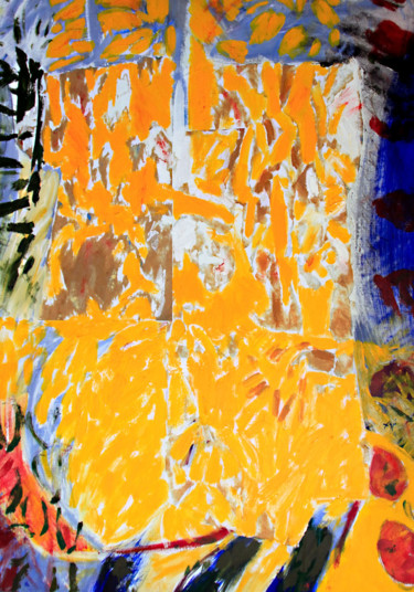 Картина под названием "Esclave  à la servi…" - Bernard Filippi, Подлинное произведение искусства, Акрил Установлен на Деревя…