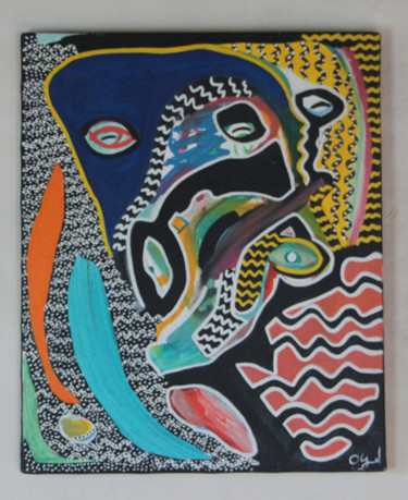 Painting titled "Huile 2006" by Oge, Original Artwork, Oil