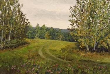 Malerei mit dem Titel "Bischofsgrün Landsc…" von Olga Hanns (O. Hanns), Original-Kunstwerk, Öl