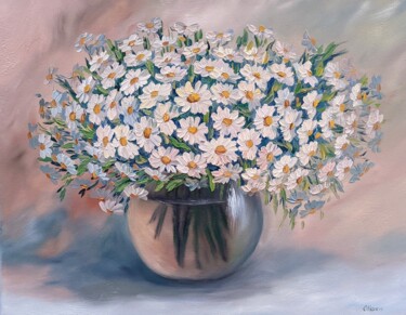 Schilderij getiteld "Blumenstrauss 1.23" door Olga Hanns (O. Hanns), Origineel Kunstwerk, Olie