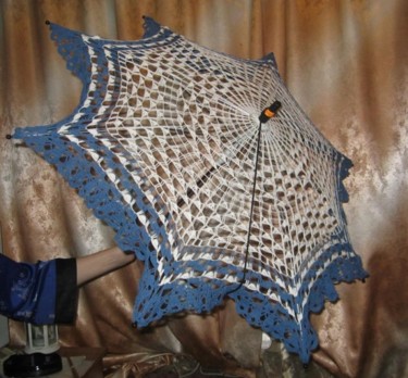 Картина под названием "зонт винтажный" - Ohra, Подлинное произведение искусства, Масло