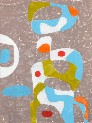Geometric Progression Printmaking titled "Geometric Progressi…" by Oi Fortin, Original Art, Monotype