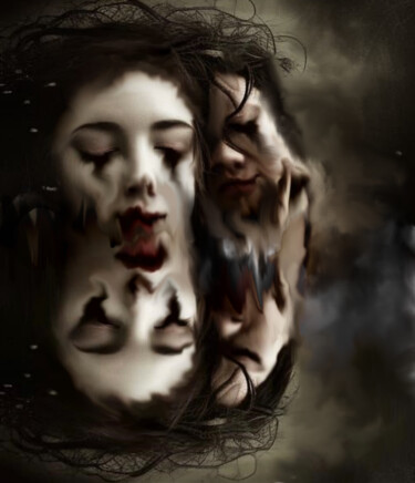 Digital Arts titled "Separation" by Oidia, Original Artwork, Digital Painting