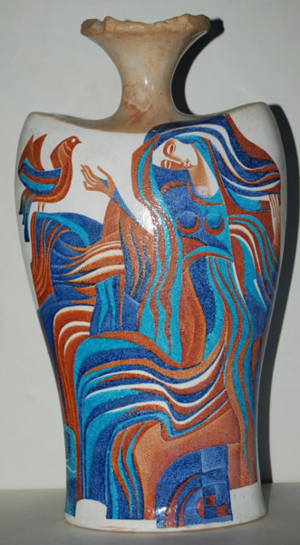Sculpture titled "без названия_02" by Oksana Prudnikova, Original Artwork, Ceramics