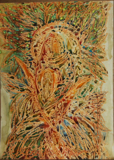 Ζωγραφική με τίτλο "без названия_06" από Oksana Prudnikova, Αυθεντικά έργα τέχνης, Ακουαρέλα