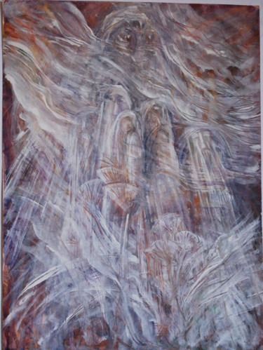 Картина под названием "сквозь века_01" - Oksana Prudnikova, Подлинное произведение искусства, Гуашь