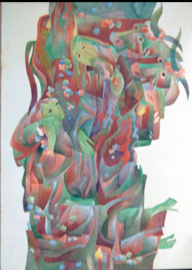 Peinture intitulée "посвячення" par Oksana Prudnikova, Œuvre d'art originale, Aquarelle
