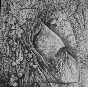 Рисунок под названием "сон" - Oksana Prudnikova, Подлинное произведение искусства, Гелевая ручка