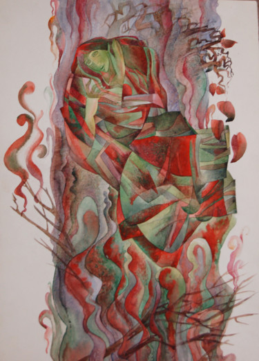 Картина под названием "без названия_66" - Oksana Prudnikova, Подлинное произведение искусства, Акварель