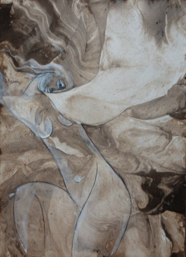 Рисунок под названием "без названия_а1" - Oksana Prudnikova, Подлинное произведение искусства, Масло